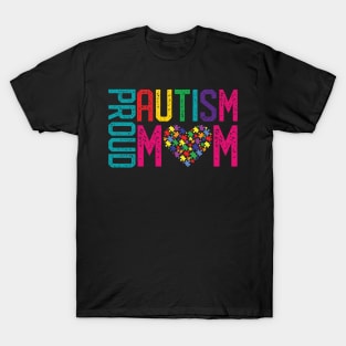 Proud Autism Mom Autism Awareness Day Month T-Shirt